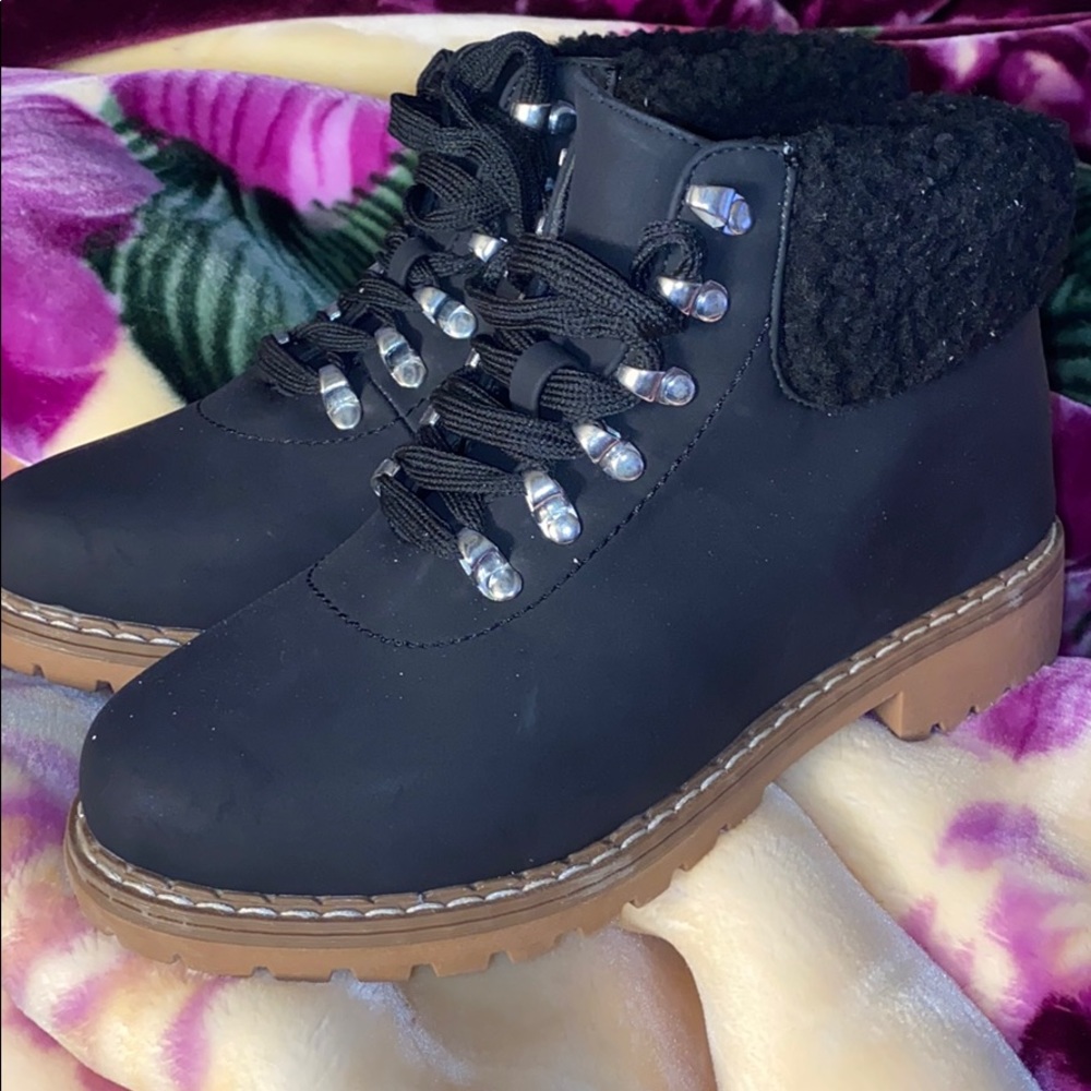 Black ankle boots